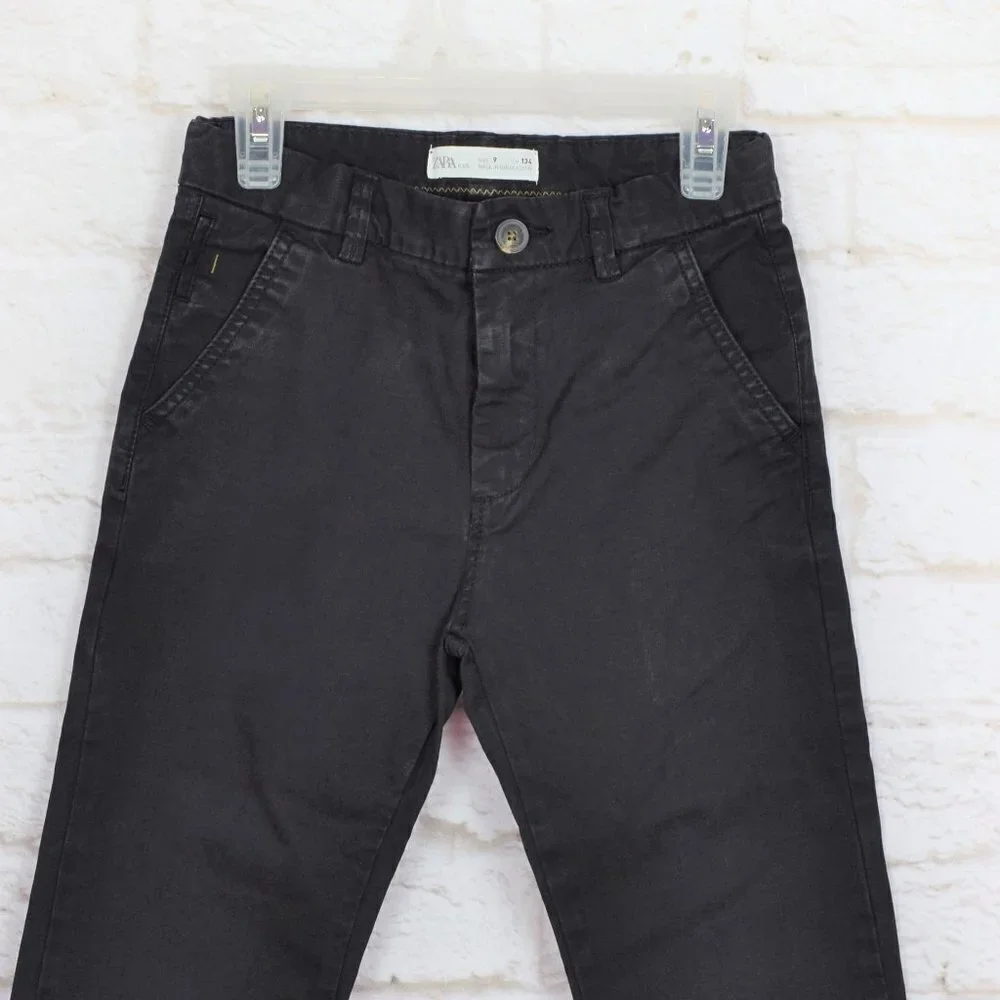 Clearance!💎5/$25 Zara Kids Black Girls Stretch Casual Pants Size 9